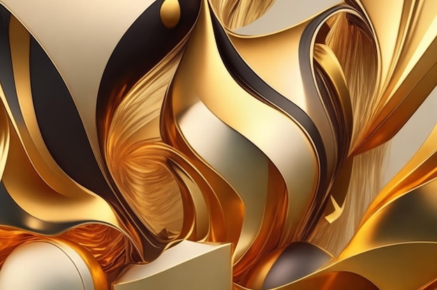 Abstrato Fundo dourado