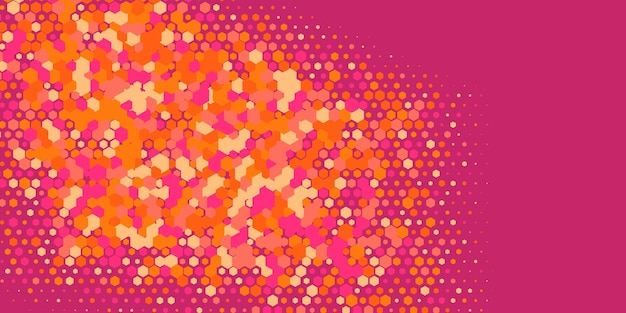 Abstrato geométrico Hexágono fundo multicolorido