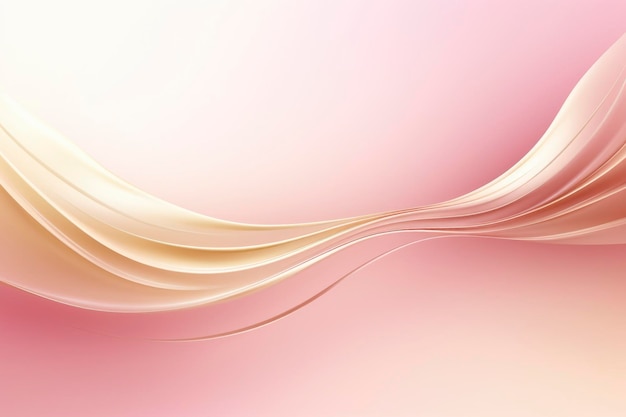 Abstrato ouro e fundo de onda rosa claro