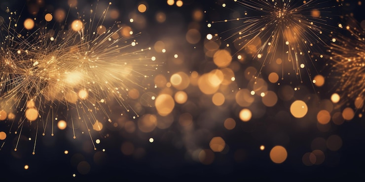 Foto abstrato preto e dourado com glitter fundo conceito de férias beleza