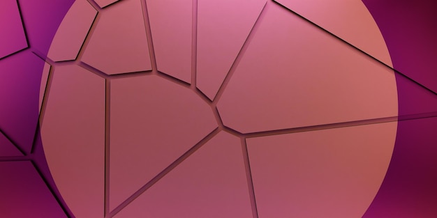 abstrato rosa pastel com lugar redondo para produto e texto. ilustração 3D. renderização 3D