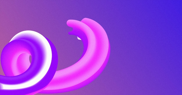 Abstrato roxo gradiente rosa 3D caramelo linha curvada fundo abstrato chiclete