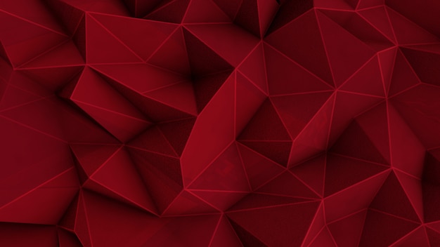 Abstrato vermelho poligonal