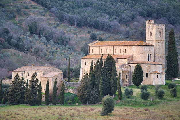 Abtei von Sant'Antimo in der Toskana Italien