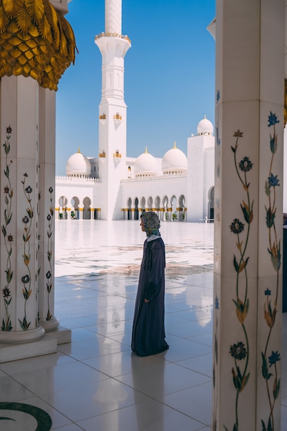 Foto abu dhabi große moschee