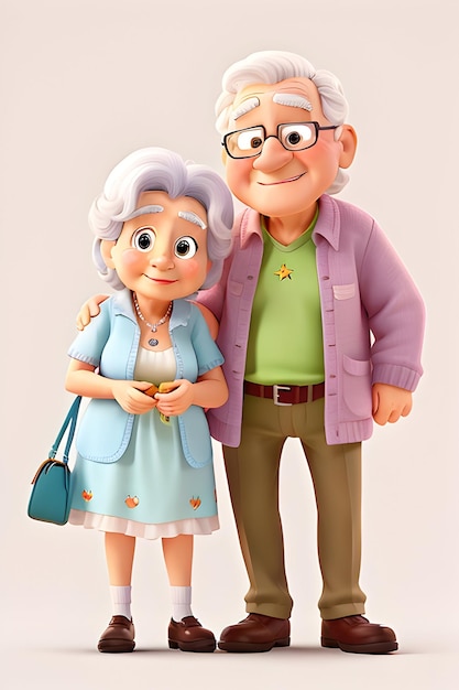 Foto abuela y abuelo