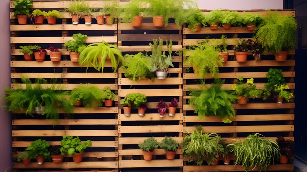 Abundante vegetación Una habitación llena de paletas de plantas exuberantes para un stock vibrante