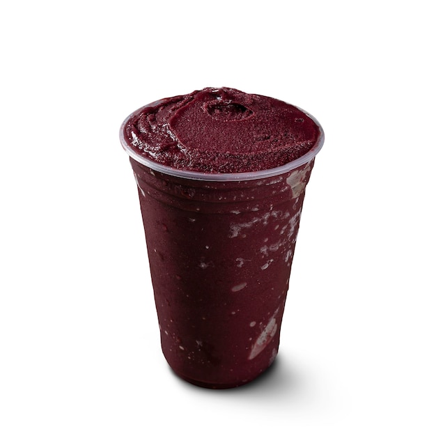 Foto açaí congelado isolado no fundo branco