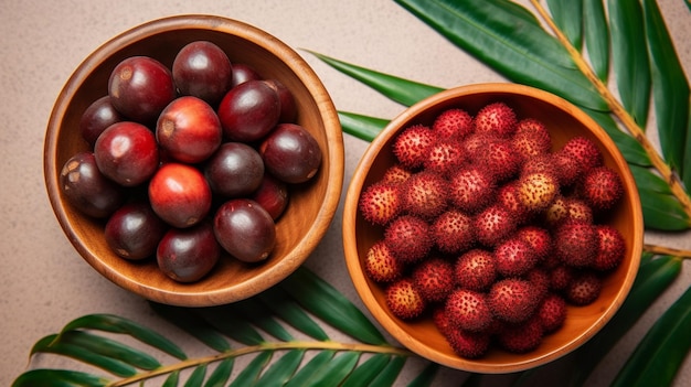 Acai und Guarana köstliche exotische Früchte