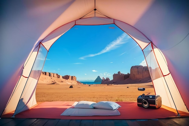 Acampada al aire libre tienda de campaña ocio relajación herramientas de viaje campo supervivencia descanso fondo de papel tapiz
