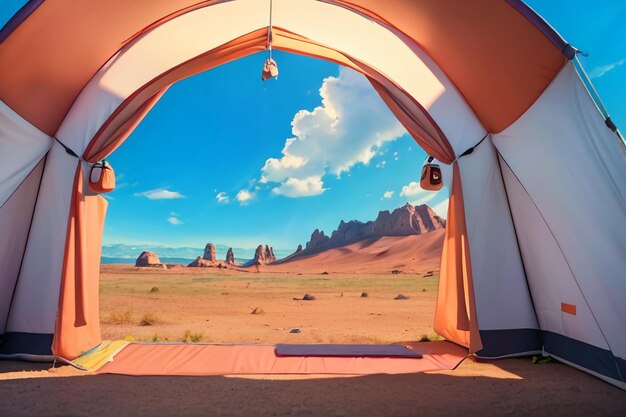 Acampamento ao ar livre tenda lazer relaxamento ferramentas de viagem campo sobrevivência descanso papel de parede fundo