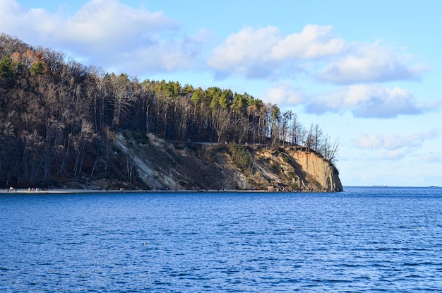 Foto acantilado en el mar báltico orlowo gdynia polonia