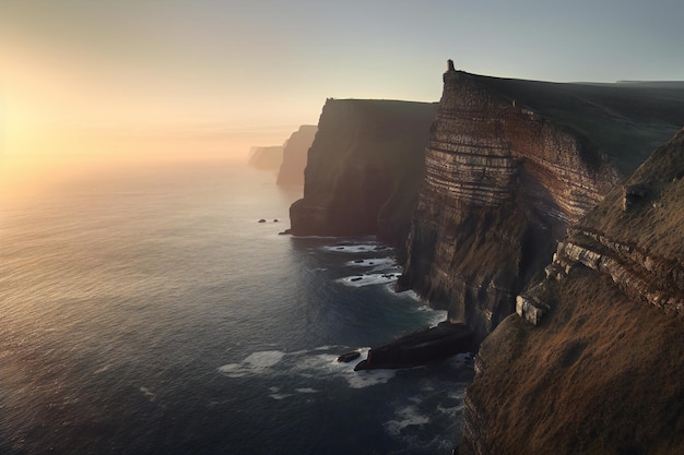 Acantilados de Moher al amanecer County Clare Irlanda