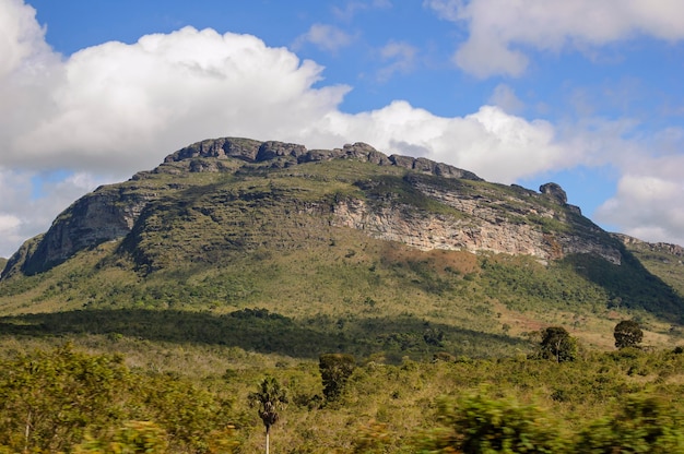 Acantilados rocosos en el Parque Nacional Chapada Diamantina Estado de Bahía Brasil el 10 de junio de 2007