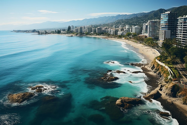 Acapulco Beach Scenic Coastal City Bay (Schöne Küstenstadt der Bucht von acapulco)