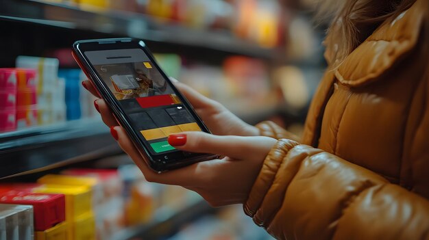 Se accede a la billetera digital en un dispositivo móvil para pagos de compras en línea
