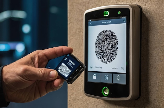 Acceso de seguridad biométrica
