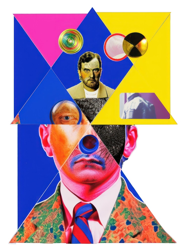 Foto accesorios de arte de collage de moda para hombres de png