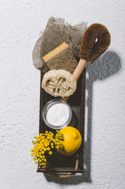 Foto accesorios de baño ecológicos sin desperdicios