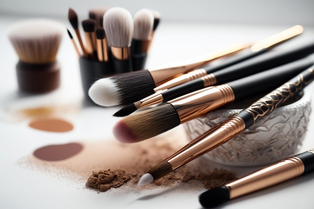 Accesorios y kit de maquillaje y belleza utilizados en todo el mundo El maquillaje o maquilladora consiste en aplicar productos con efecto cosmético para embellecer o disimular la autoestima