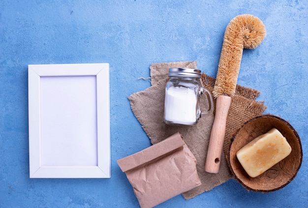 Foto accesorios naturales sin residuos para la limpieza