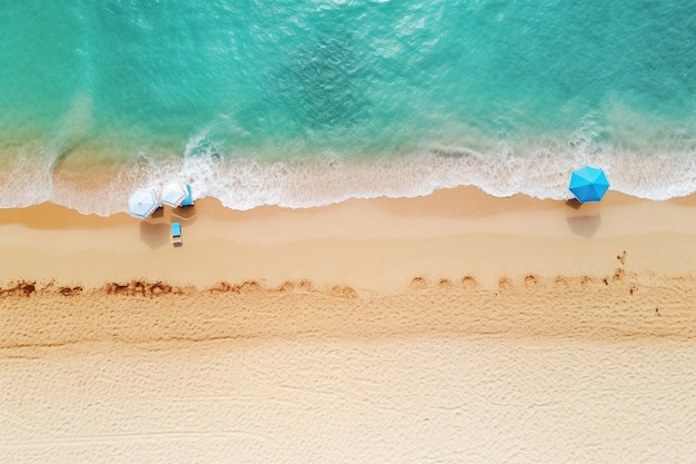 Accesorios de playa de vista superior fondo azul de verano imagen de alta calidad sobre fondo blanco