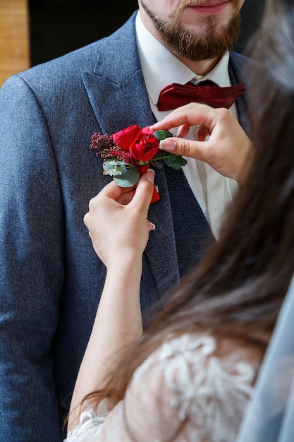 Accessoires des Bräutigams am Hochzeitstag