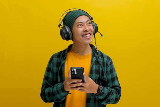 Accidentalmente ligado a ouvir música no telemóvel