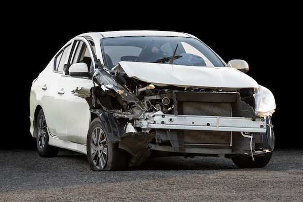 Accidente automovilístico dañado