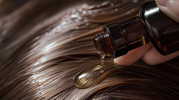 Aceite de acabado para el cabello de alto brillo