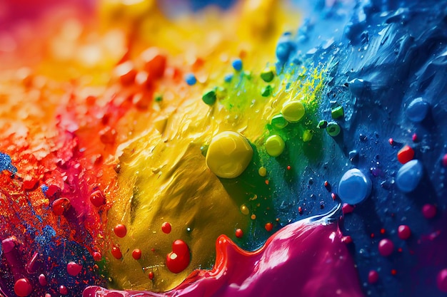Aceite de fondo colorido abstracto en agua con coloridos colores degradados.