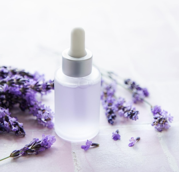 Aceite de masaje y sal de baño de lavanda de aromaterapia