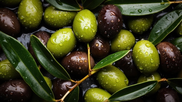 Las aceitunas son un alimento básico en la dieta mediterránea.