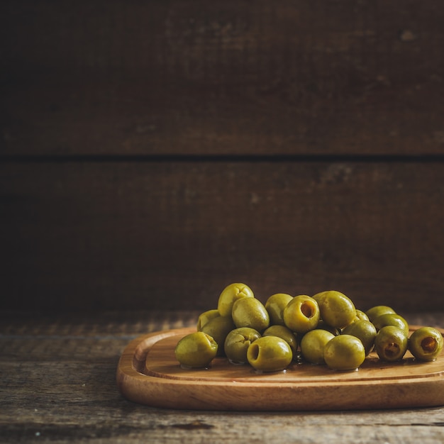 aceitunas verdes sin hueso