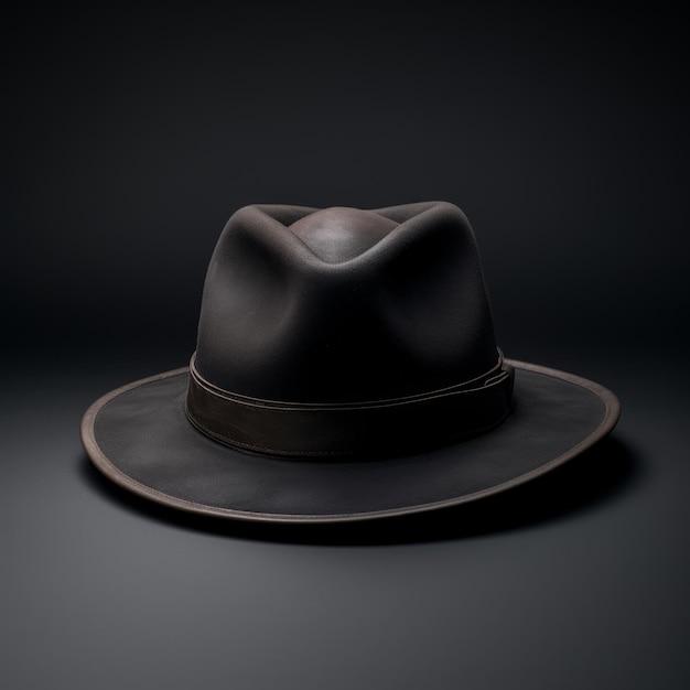 Acessório de chapéu moderno, ilustração quadrada fotorrealista, grampo de guarda-roupa encantador, ilustração moderna gerada por IA com acessório de chapéu elegante e moderno