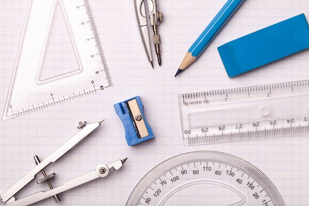 Acessórios matemáticos ferramenta matemática ângulo de precisão quadrada bússola