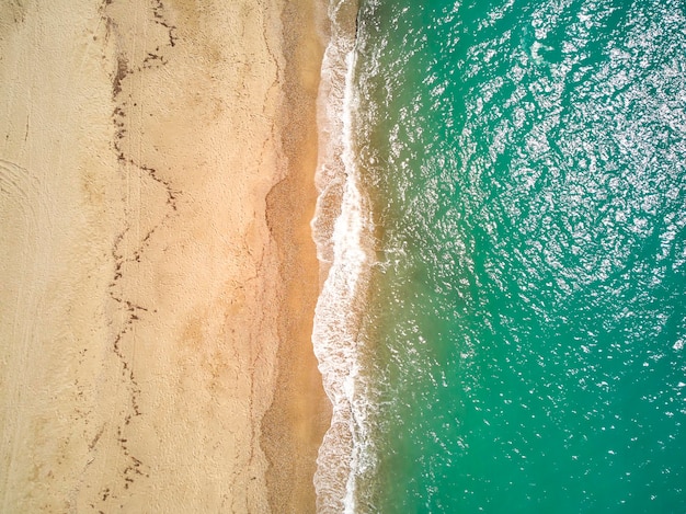 Acima de uma praia selvagem