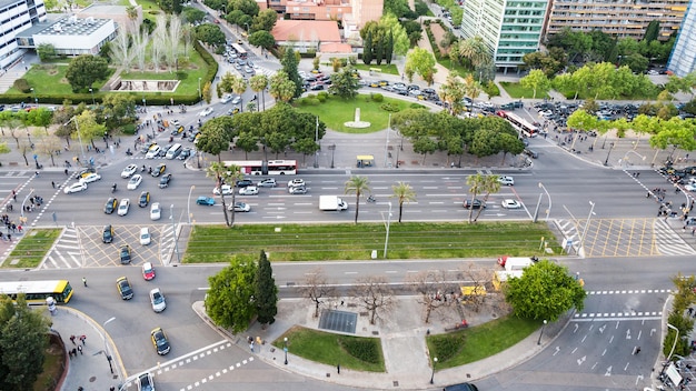 Acima vista praça plaça de pio xii e avenida