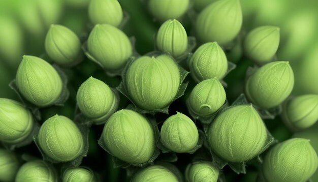 Foto acloseupofabuncho de plantas verdes