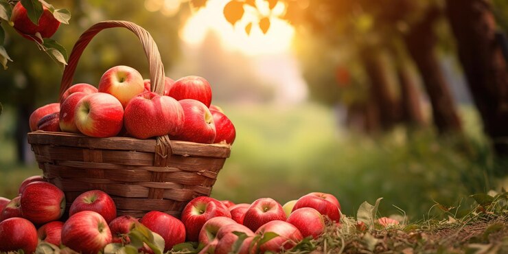 Acogedora tarde de recolección de manzanas en el campo con el dulce aroma de las manzanas y el relleno de sidra.