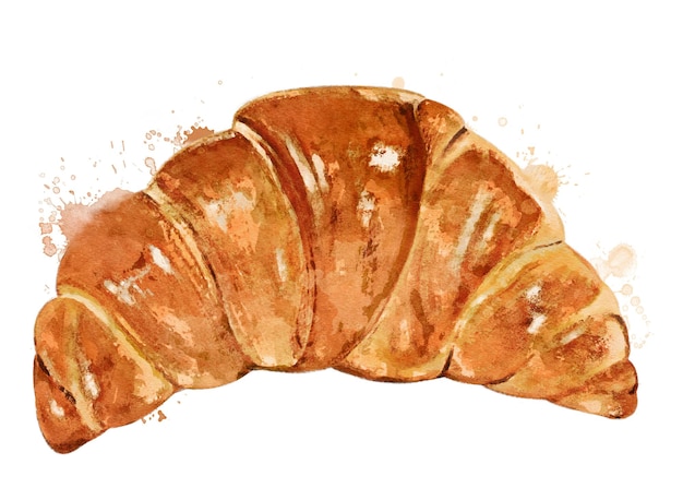 Acolor croissant png elemento de collage fondo transparente