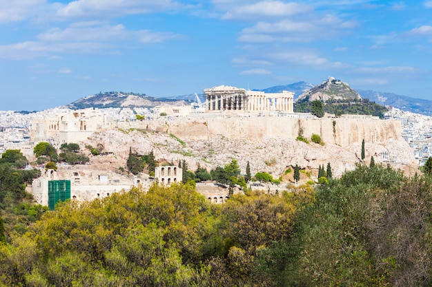 Acrópolis ateniense en Grecia