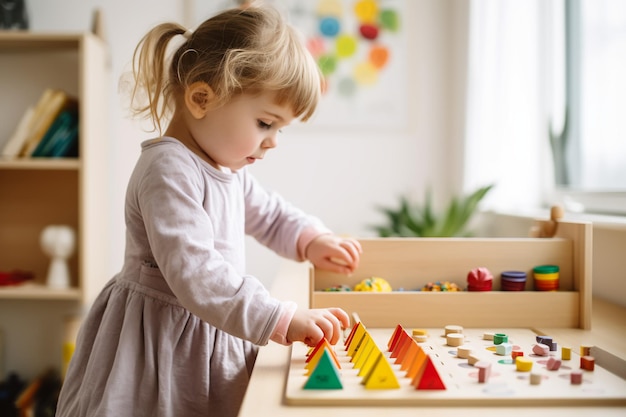 Actividad Montessori Nutriendo el aprendizaje a través del juego