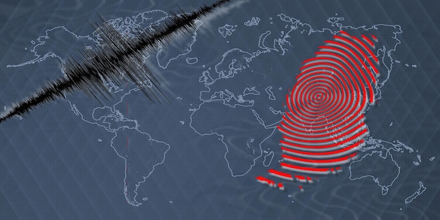 Foto actividad sísmica mapa del terremoto de granada