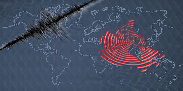 Actividad sísmica terremoto mapa de Canadá