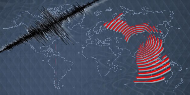 Foto actividad sísmica terremoto mapa de michigan