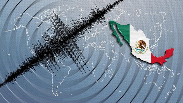Actividad sísmica terremoto México mapa escala de Richter
