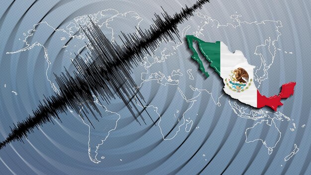 Foto actividad sísmica terremoto méxico mapa escala de richter