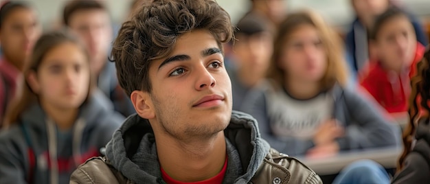 Foto actividades interactivas de orientación de bienvenida a la escuela para familiarizar a los estudiantes con la diversidad de la comunidad