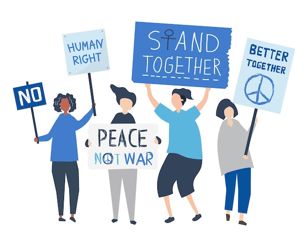 Activist png Illustration durchsichtiger Hintergrund